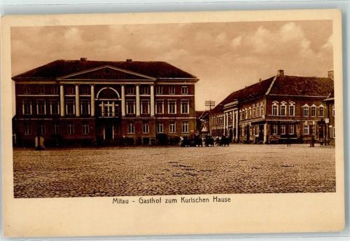 Mitau 1918 Gasthaus zum Kurischen Haus