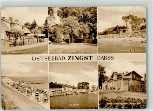 Ostseebad Zingst a Darß HOG Fischerklause Strand Hafen FDGB Erholungsheim Rammin und Wiener Hof