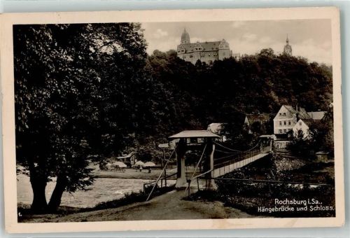 Rochsburg Hängebrücke Schloß Rochsburg