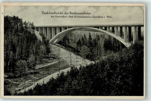 Hermsdorf Teufelstalbrücke Reichsautobahn