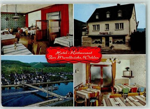 54470 W5553 Wehlen, Mosel - Hotel-Gasthaus Zur Moselbrücke Moselbrücke
