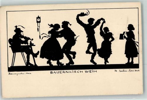 Bauernkirch Weih Geige Bierkrug