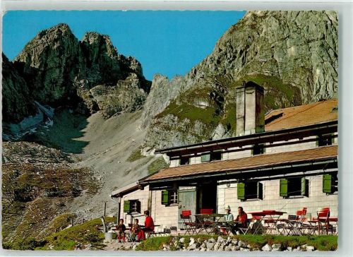 Ehrwald Coburger Hütte mit Grünstein Hüttenstempel