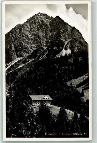 87538 W8975 Langenwang , Allgäu - Gasthaus Gaisalpe Rubihorn