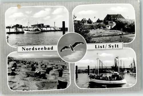 25992 W2282 List , Sylt - Möwe Kutter Strand