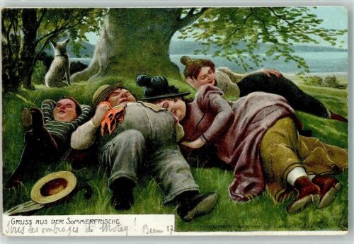 1904 Gruss aus der Sommerfrische Zieher, Ottmar Heliocolorkarte
