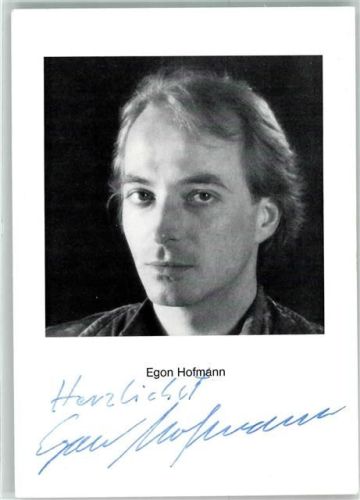 Egon Hoffmann Autogramm Theaterereignis Jedermann 1989