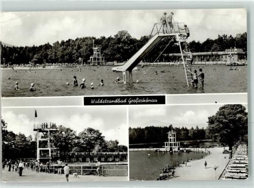 Großschönau Schwimmbad Wasserrutsche Sprungturm