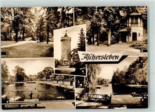 Aschersleben Stephanspark Städtisches Freibad Auf der Alten Burg Gondelteich Westdorfer Warte