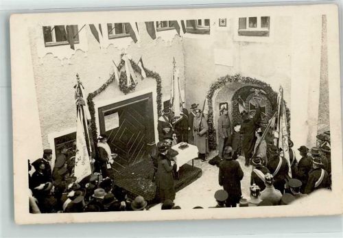 Feierlichkeit Ehrung Fahnen Eisernes Kreuz