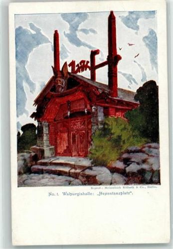 Walpurgishalle Hexentanzplatz Verlag Riffarth Nr.1 Hexe