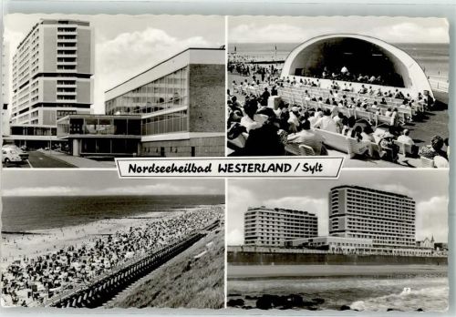 Westerland Appartementhochhäuser Konzertmuschel Strandpromenade