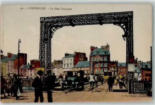 Cherbourg-Octeville Le Pont Tournant Auto Fahrrad
