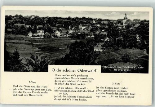 Vielbrunn Gedicht O du schöner Odenwald
