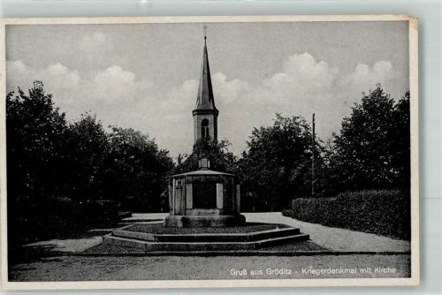 Gröditz Kriegerdenkmal Evangelische Kirche Gasthaus Richter