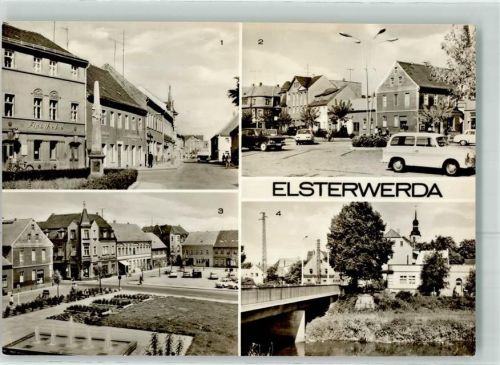 Elsterwerda Postmülensäule Apotheke Marktplatz An der Elster