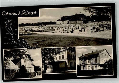 Zingst Strand Fischerboote Seebäderarchitektur
