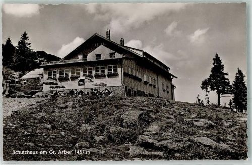 Arberschutzhaus mit Hüttenstempel