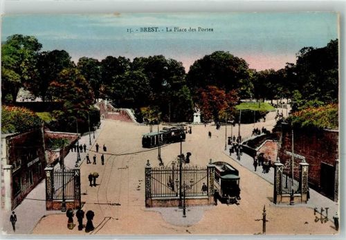 Brest La Place des Portes Tram