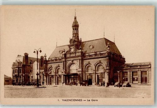 Valenciennes La Gare Bahnhof Auto Kutsche