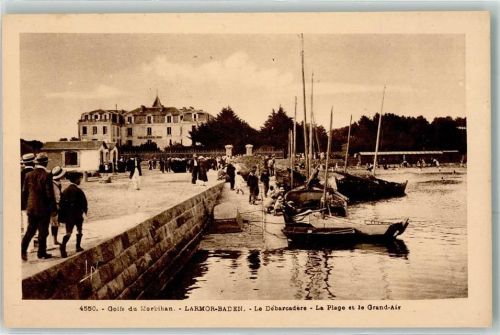 56870 Larmor-Baden - Golfe du Morbihan Le Debarcadere La Plage et le Grand Air Ruderboot