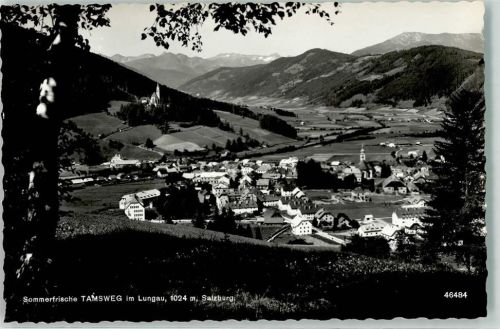 Tamsweg 1959 mit Dekanatspfarrkirche und Wallfahrtskirche St. Leonhard