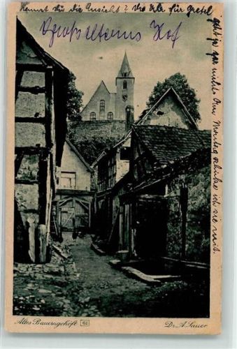 Zwingenberg 1926 Altes Bauerngehöft Serie Stimmungsbilder No.61 von A.Sauer