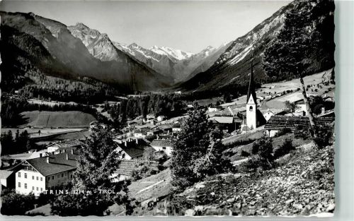 Trins 1967 mit Pfarrkirche Trins