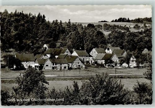Waldbröl Fachwerkhäuser Ort lt. Stempel