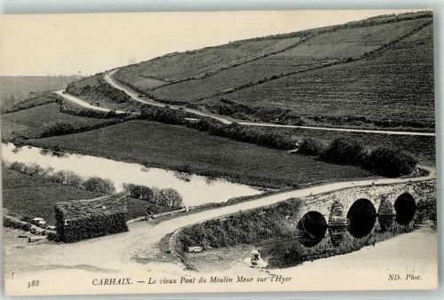 Carhaix-Plouguer Le vieux Pont du Moulin Meur sur l Hyer