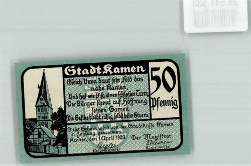 Kamen Fünfzig Pfennig Nr. 157737