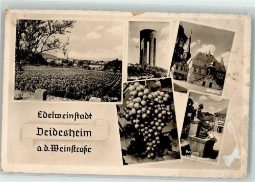 Deidesheim Kriegerdenkmal Rathaus Brunnen am Königsgarten