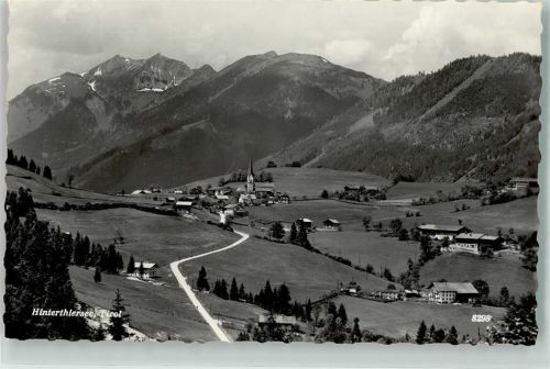 Hinterthiersee 1962 mit Kath. Pfarrkirche hl. Nikolaus