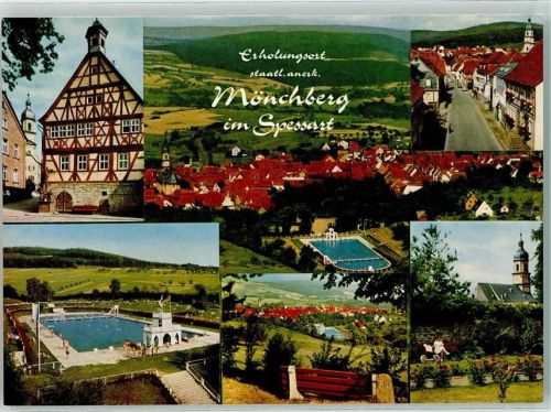 Mönchberg Schwimmbad Kirche St. Johannes der Täufer