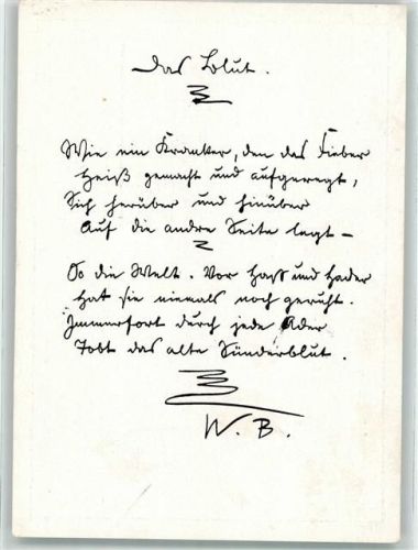 Handschrift aus Stein und Sein Busch Wilhelm