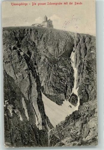 Schneegruben Baude 1914 Hüttenstempel