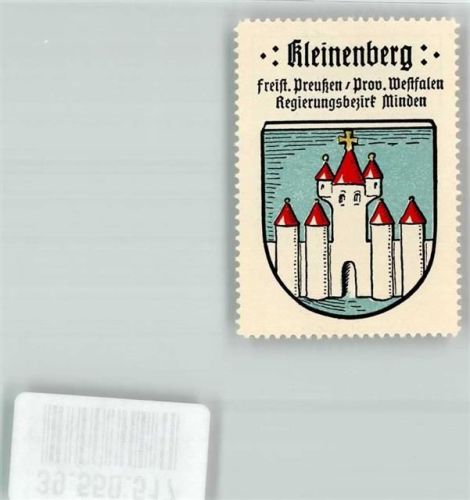 Kleinenberg Freist. Preußen Prov. Westfalen Regierungsbezirk Minden Wappen