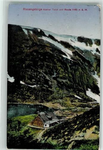 Teichbaude 1917 - Feldpost WK I Kleiner Teich