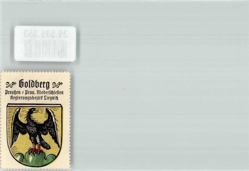 Goldberg in Schlesien Wappen Goldberg Preußen Prov. Niederschlesien Reg. Bez. Liegnitz