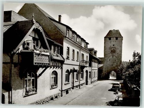 Ladenburg Gasthaus zum Martinstor Oldtimer Motorrad