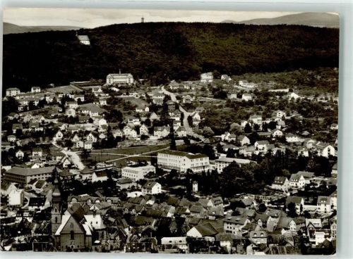 Hofheim 1968 Fliegeraufnahme von Hofheim mit Kapellenberg und Meisterturm