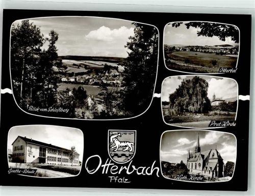 Otterbach Kath. Kirche Goethe-Schule Prot. Kirche Foto Metz