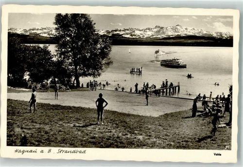 Hagnau Strandbad mit Bodenseeschifffahrt