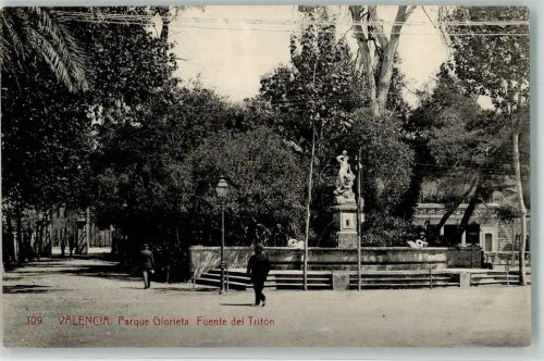 Valencia Denkmal Fuente del Triton Parque Glorieta