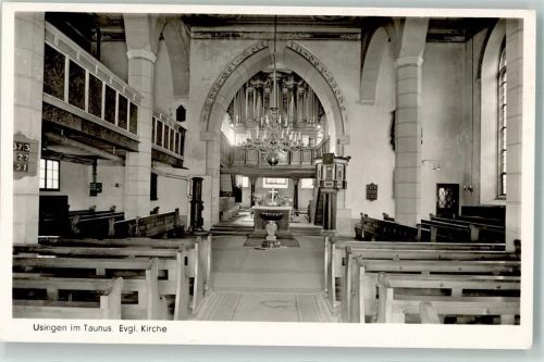 Usingen Inneres der Laurentiuskirche Kirchenorgel