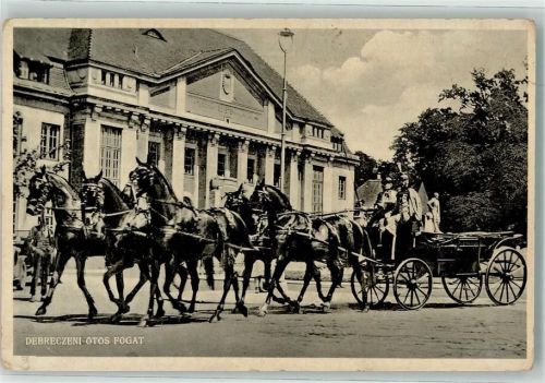 Debrecen Debreciner Fünfer Zug Foto AK
