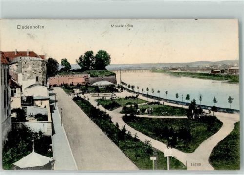 Thionville 1909 Moselstaden Diedenhofen
