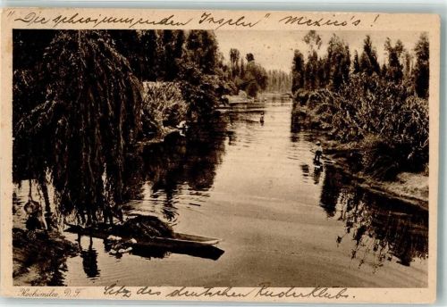 Cancun 1926 Foto AK Schwimmende Inslen