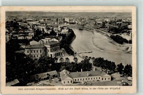 Wilna 1916 Feldpost WK I Nr. 166 Überwachungsstelle Lörrach XIV:Armeekorps