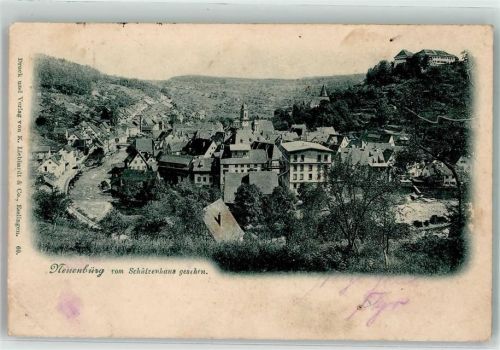 Neuenbürg 1899 vom Schützenhau gesehen